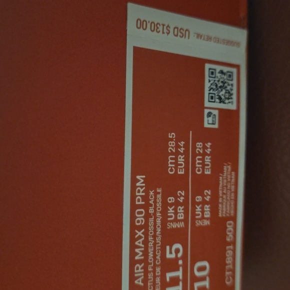 Nike Air Max 90 PRM, Faux Fur- Lined Plum and Colorway Sneakers, sz 11.5 W, 10 M - Picture 7 of 8